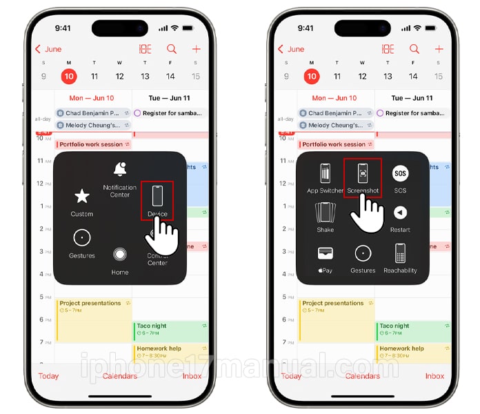 assistivetouch screenshot